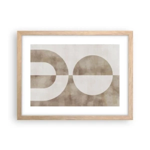 Plakát v rámu světlý dub - Podobnosti a rozdíly - 40x30 cm
