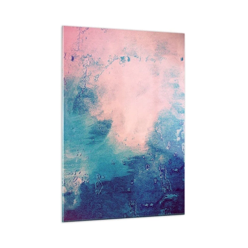 Obraz na skle - Modrá objetí - 50x70 cm