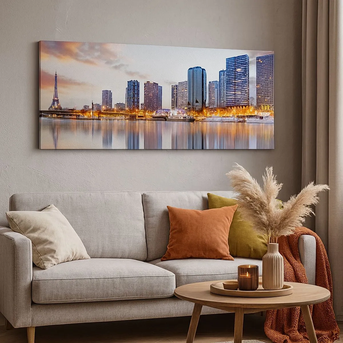 Obraz na plátně - Monumentální klid Paříže - 100x40 cm