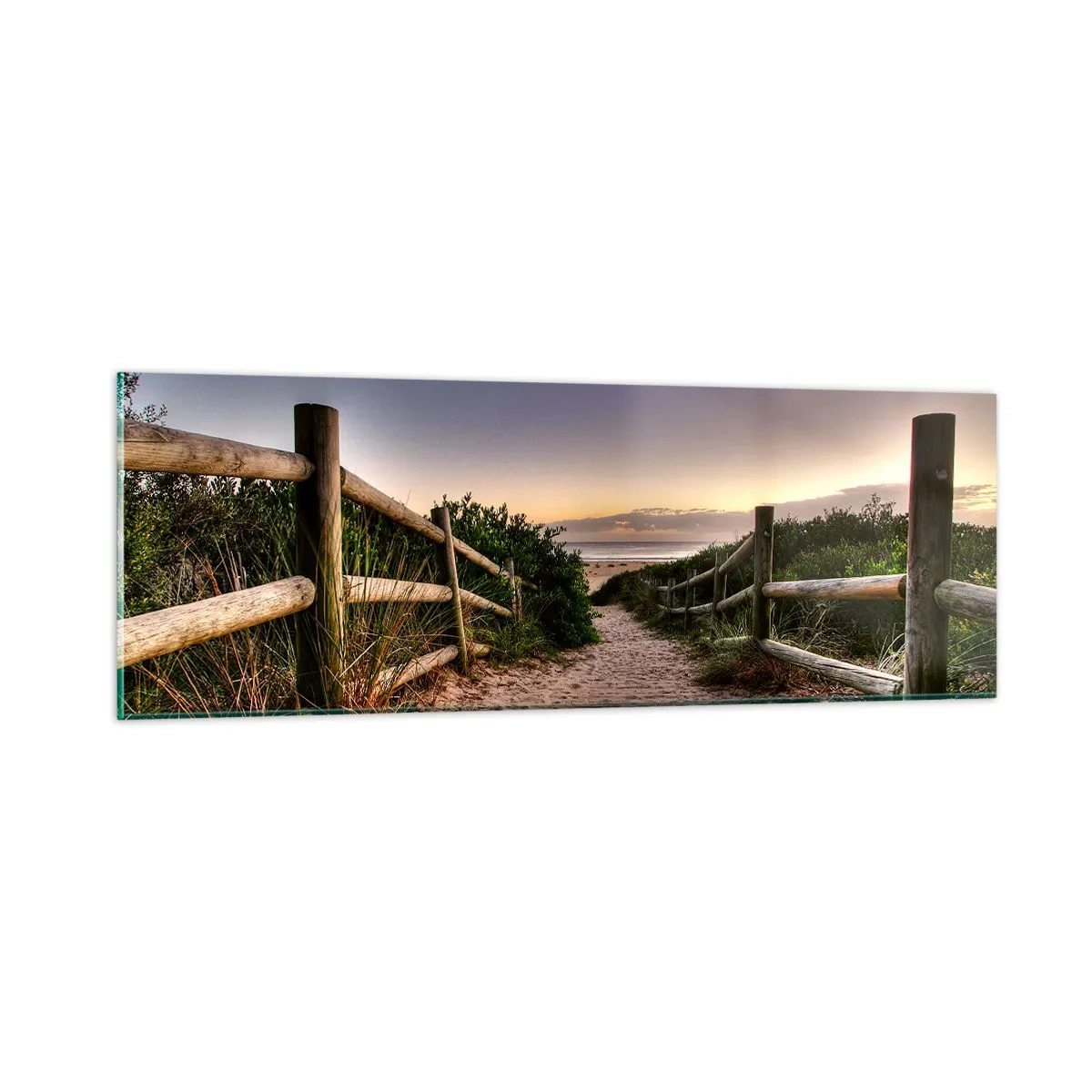 Obraz na skle - Už je vidět cíl - 90x30 cm