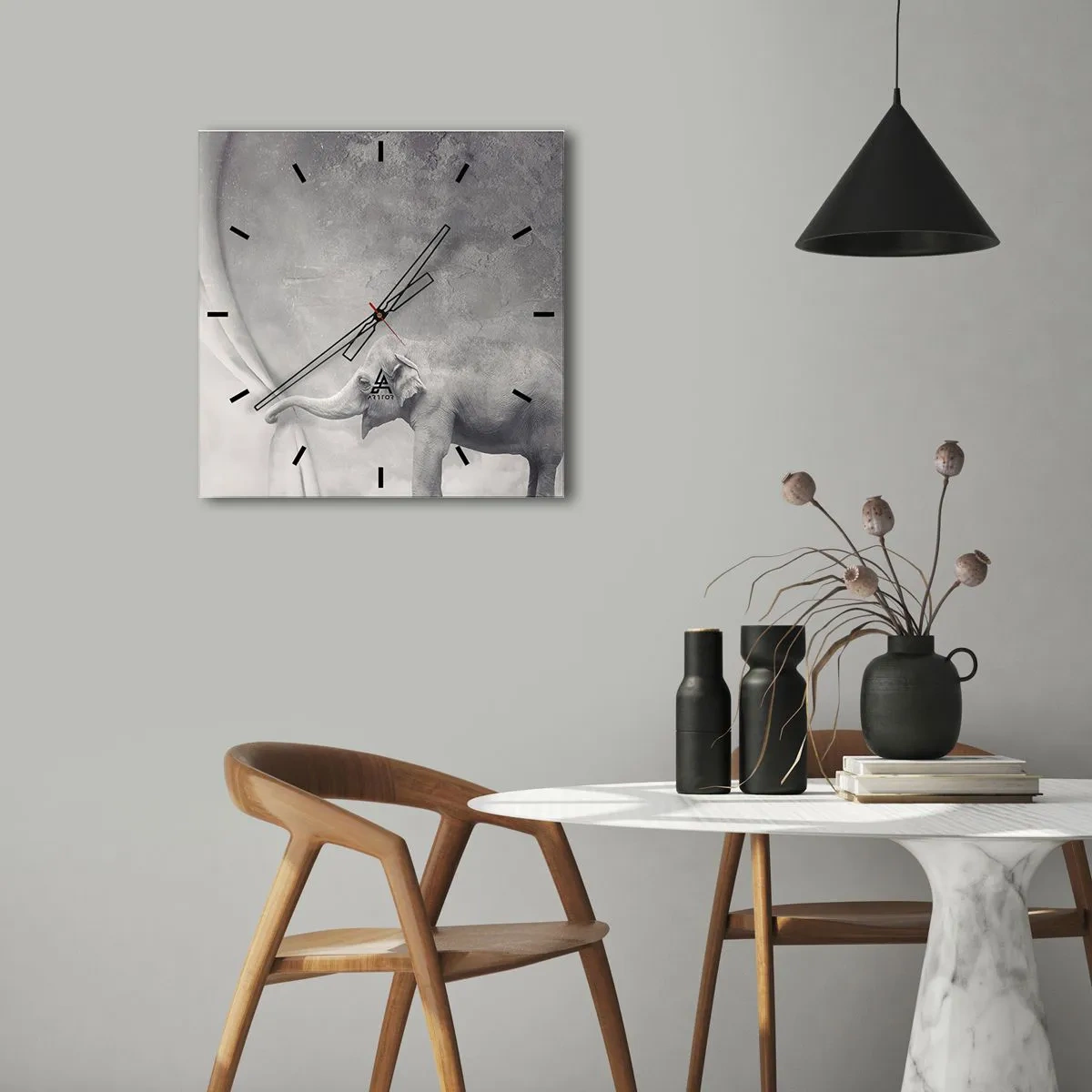 Nástěnné hodiny - Odhalit tajemství - 40x40 cm