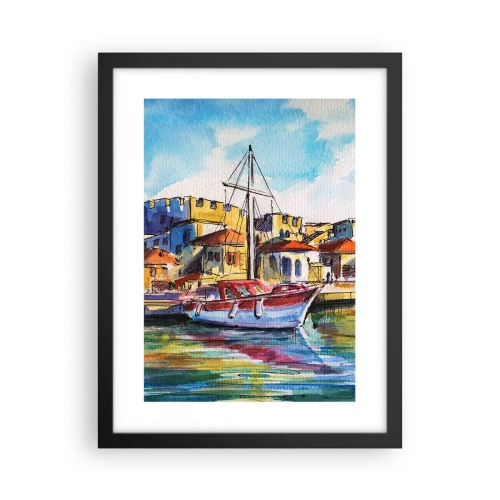 Plakát v černém rámu - Duhové odpoledne - 30x40 cm