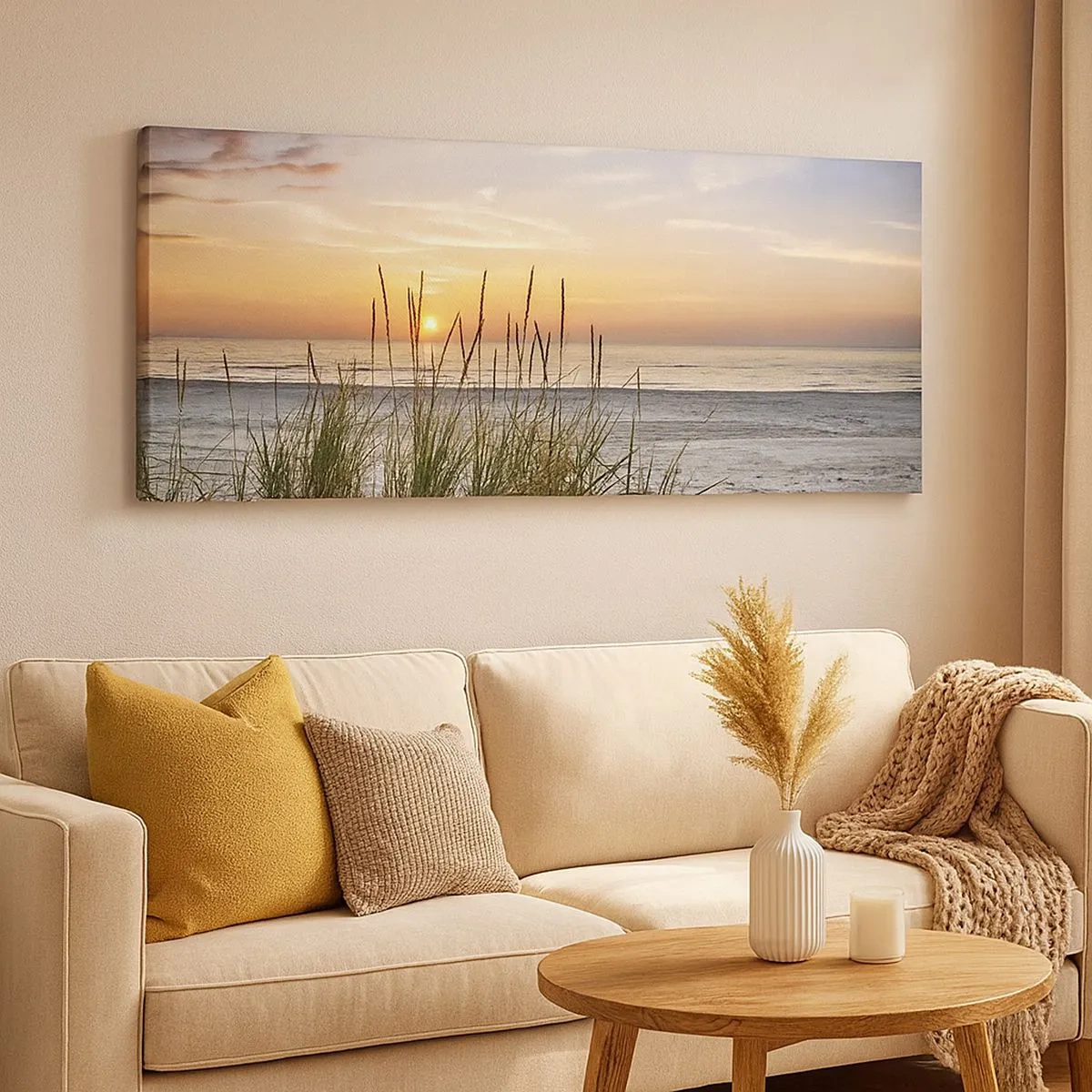 Obraz na plátně - Podívej se, představ si a pociť - 100x40 cm