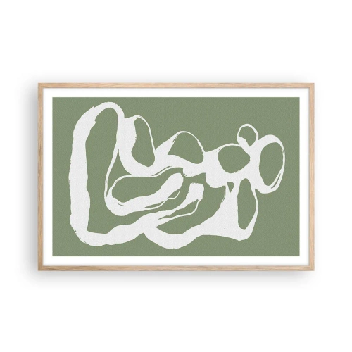 Plakát v rámu světlý dub - Volání prostoru - 91x61 cm