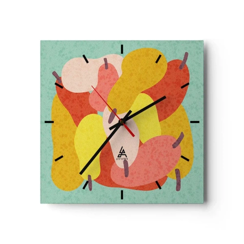 Nástěnné hodiny - Ochutnejte letní slunce - 30x30 cm