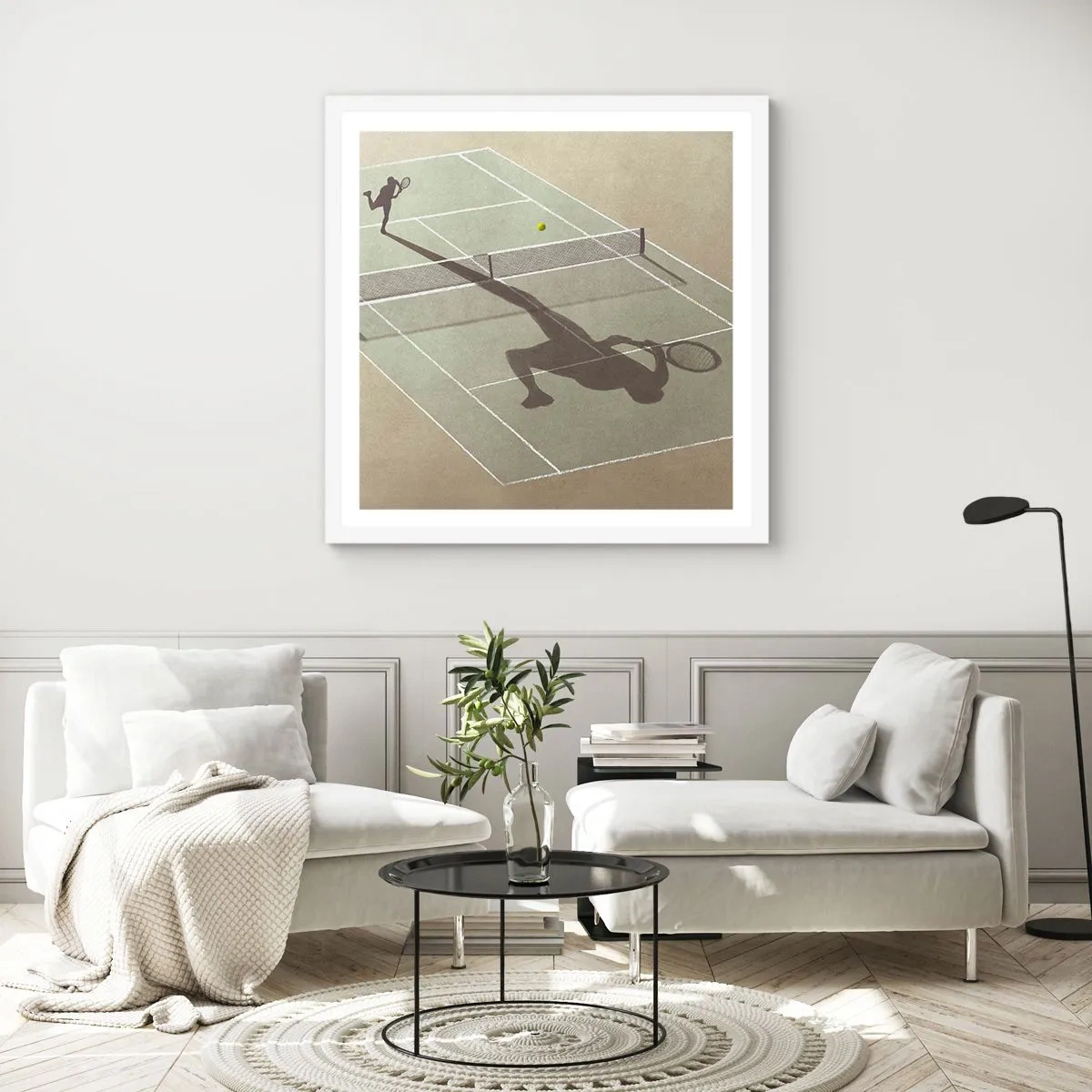 Plakát v bílém rámu - Dobývání sama sebe - 60x60 cm