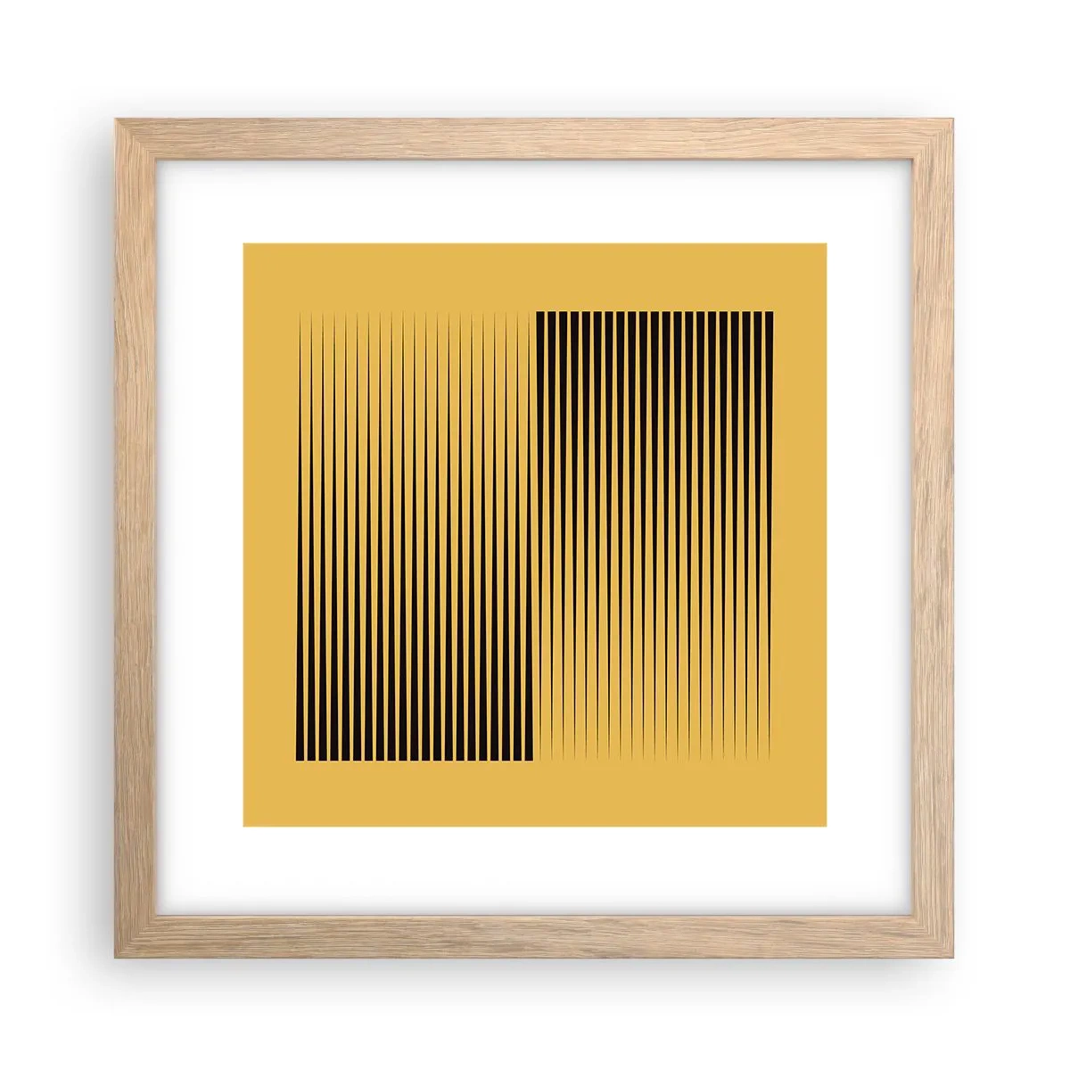 Plakát v rámu světlý dub - Čtverec protikladů - 30x30 cm