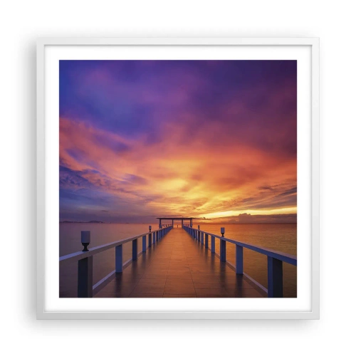 Plakát v bílém rámu - Bez konce - 60x60 cm