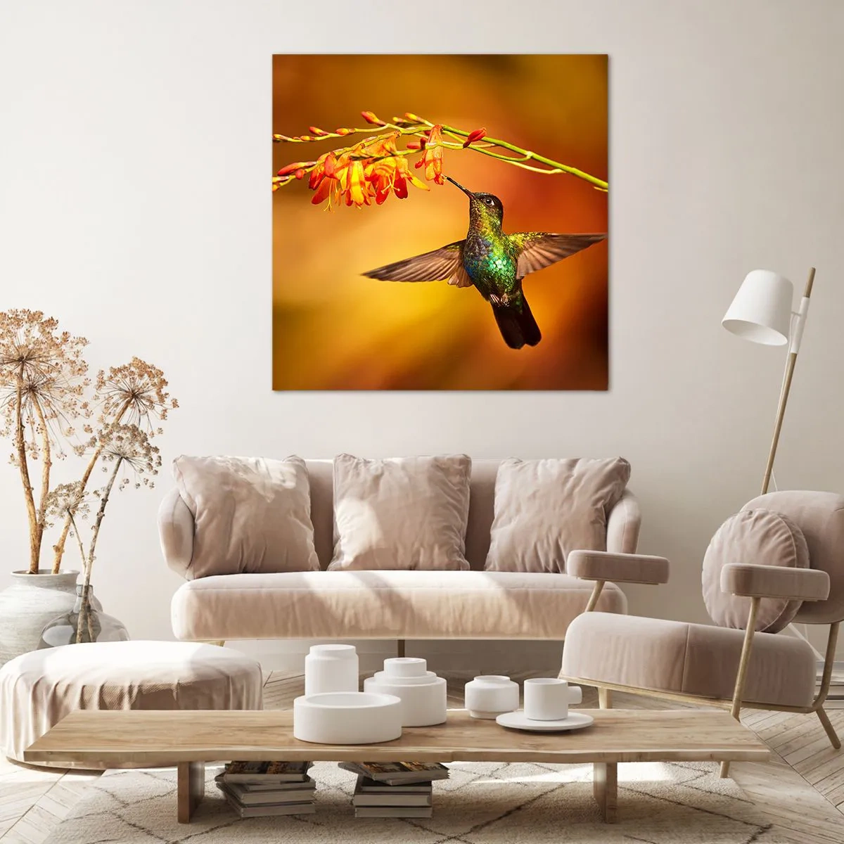 Obraz na plátně - Posel světla podle Májů - 70x70 cm