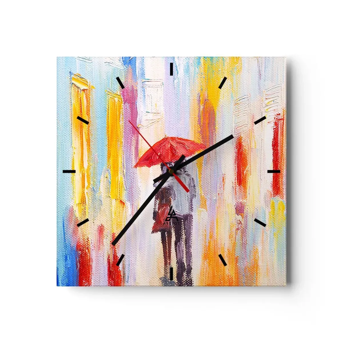 Nástěnné hodiny - Ať prší dál - 30x30 cm
