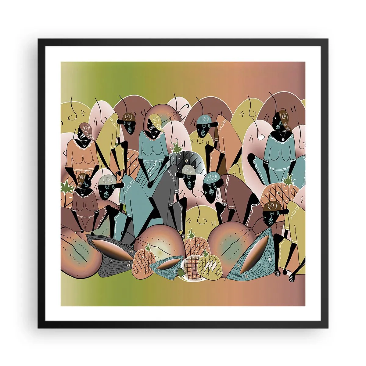 Plakát v černém rámu - Blíží se velký svátek - 60x60 cm