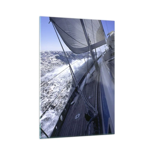 Obraz na skle - Vím, co znamená být ptákem - 80x120 cm