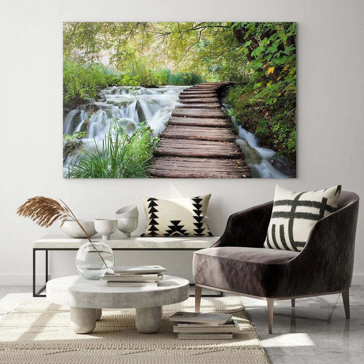 Obraz na skle - Voda není vůbec tichá - 120x80 cm