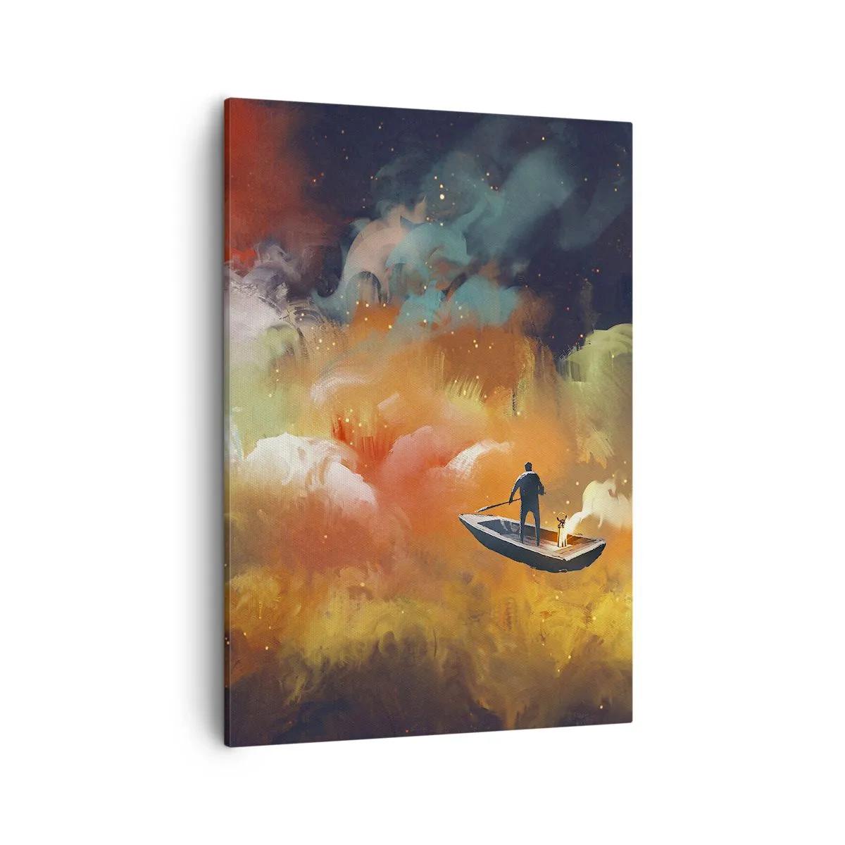 Obraz na plátně - Lodí galaxií - 50x70 cm