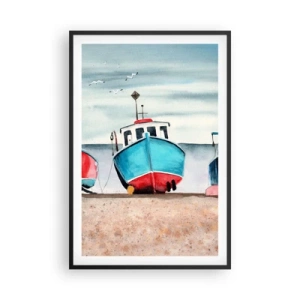 Plakát v černém rámu - Připravené na úlovek - 61x91 cm