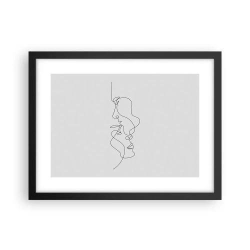 Plakát v černém rámu - Žár vášnivých tužeb - 40x30 cm