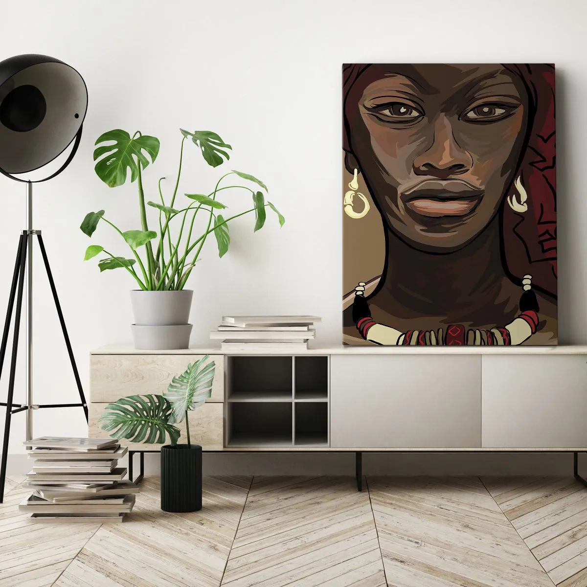 Obraz na plátně - Ebenová Venuše - 50x70 cm