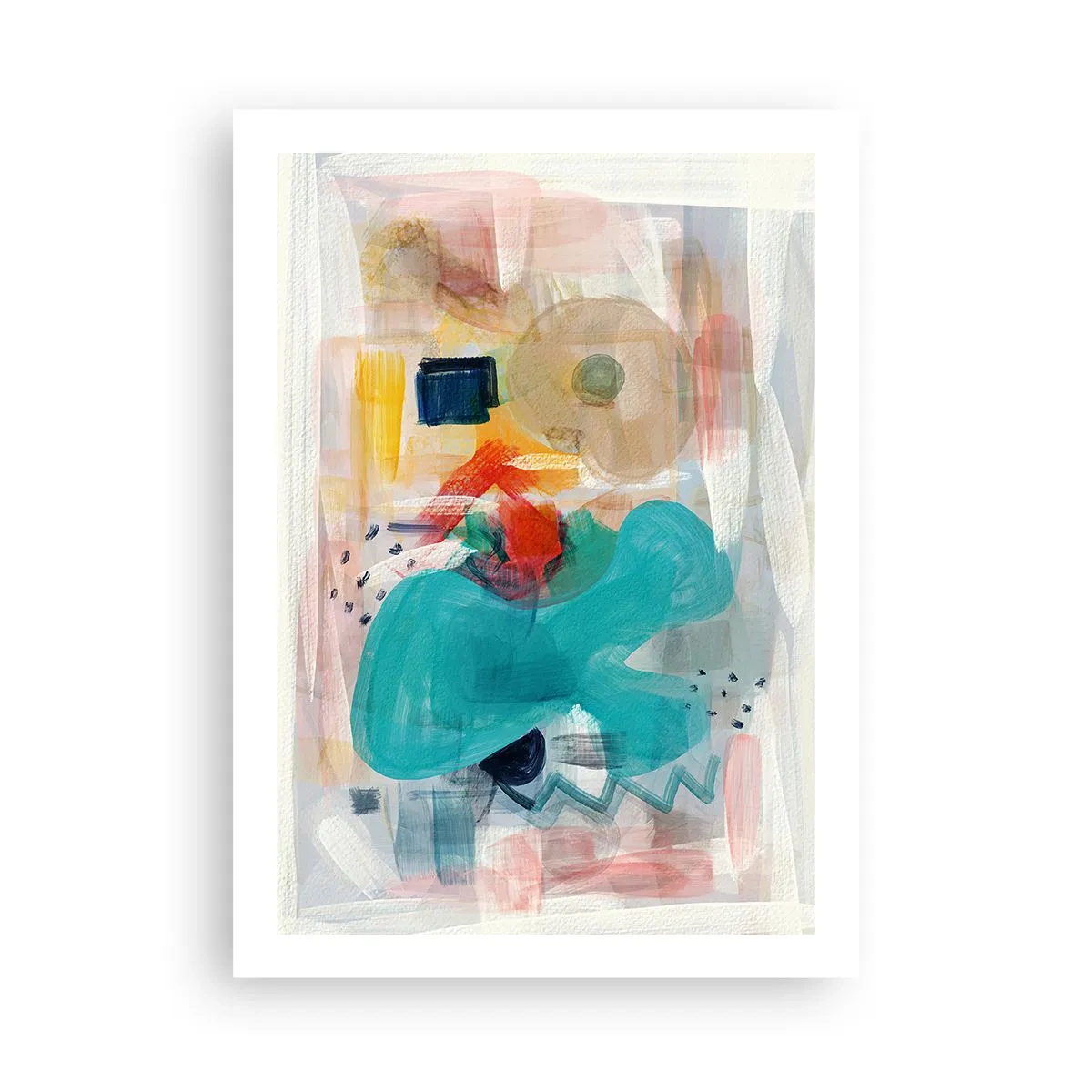 Plakát - Barevná hra - 50x70 cm