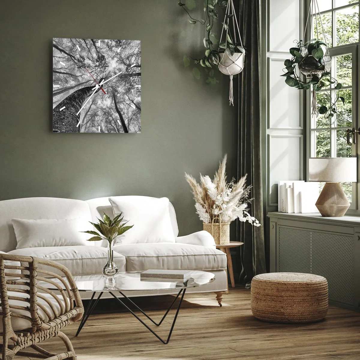 Nástěnné hodiny - Závod ke světlu - 40x40 cm