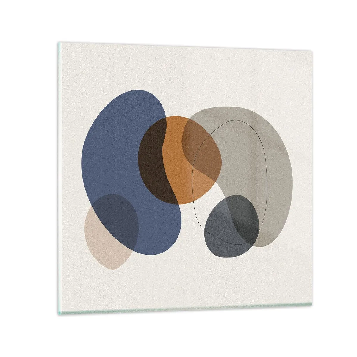 Obraz na skle - Kapky barev - 60x60 cm