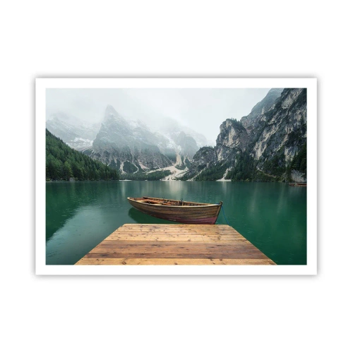 Plakát - „Hrdé skály vepředu“ - 100x70 cm