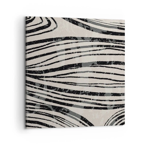 Obraz na plátně - Močál s liniemi - 50x50 cm