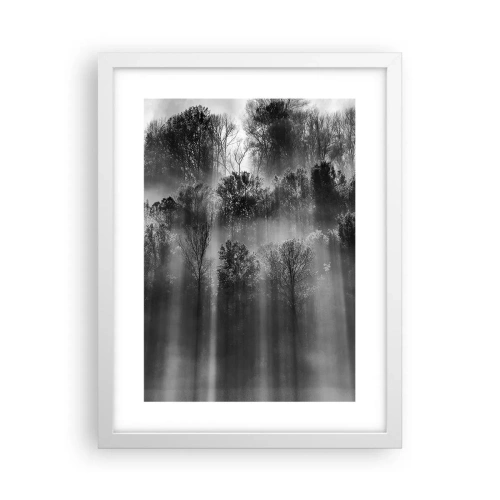 Plakát v bílém rámu - V paprscích světla - 30x40 cm