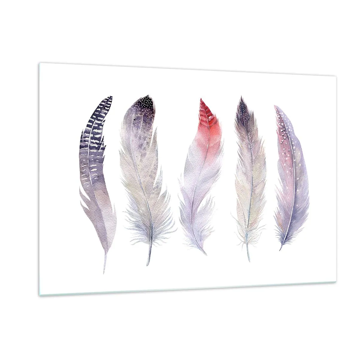 Obraz na skle - Jemné jako různobarevná mlha - 120x80 cm