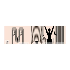 Vzor Fototapety Samolepicí Deluxe Sticker - Vzhůru nohama - Surrealismus, Tělo, Jóga - 100x30 cm
