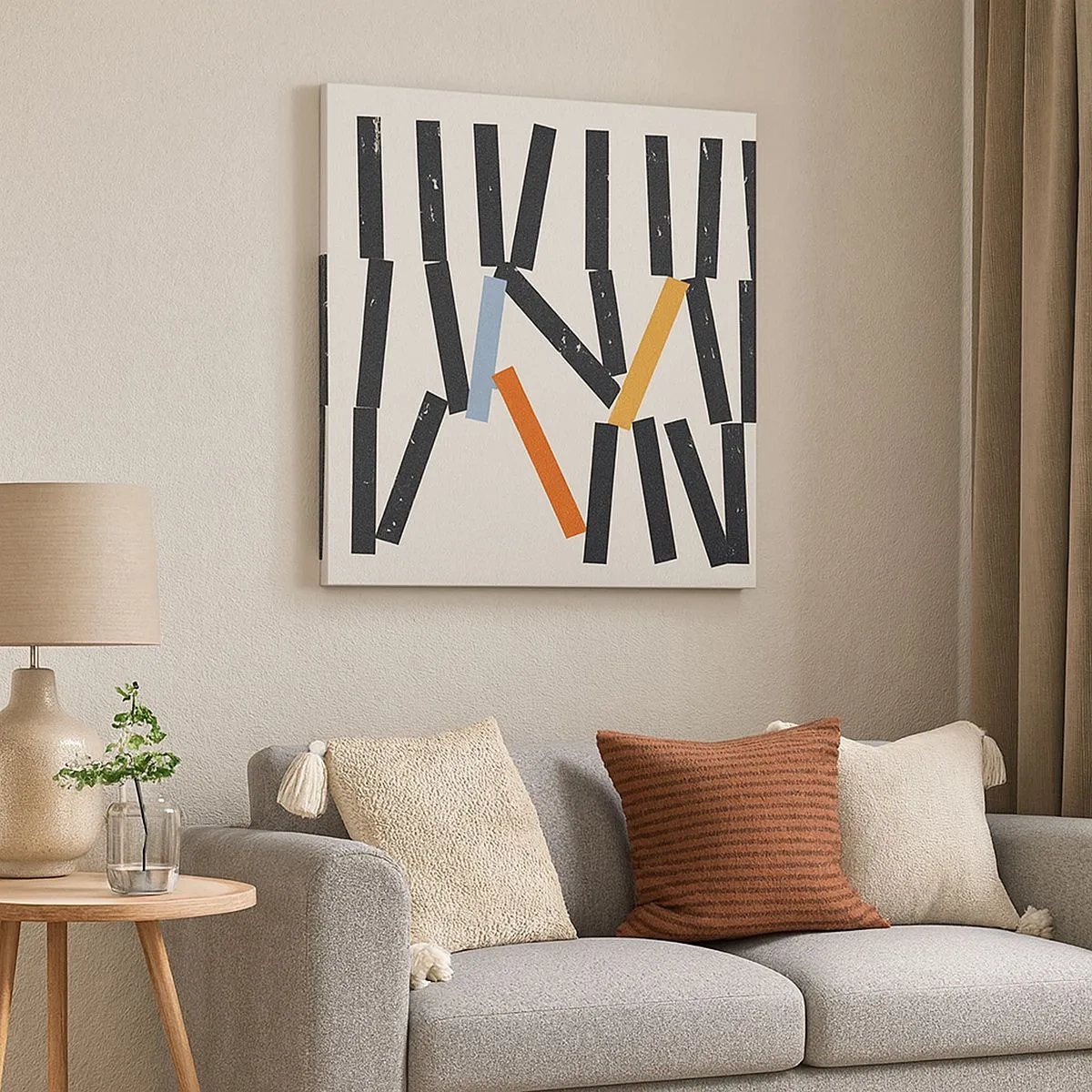 Obraz na plátně - Domino – kompozice - 30x30 cm