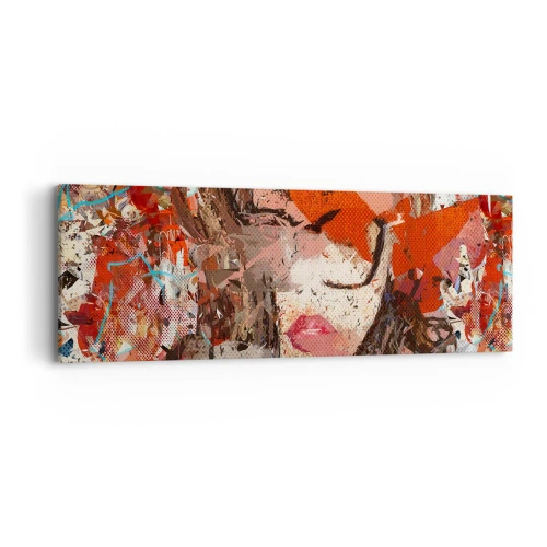 Obraz na plátně - Jaká jsi skutečně nikdo neví - 90x30 cm