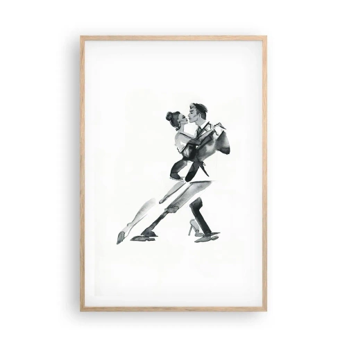 Plakát v rámu světlý dub - V jednom rytmu - 61x91 cm