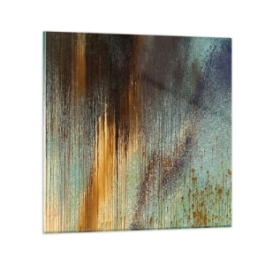 Obraz na skle - Nenáhodná barevná kompozice - 60x60 cm
