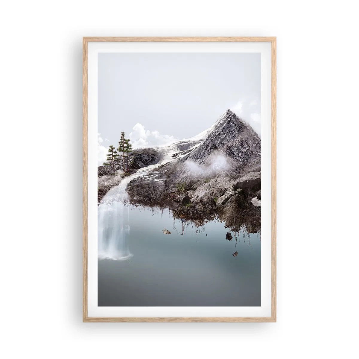 Plakát v rámu světlý dub - Pohled surrealisty - 61x91 cm