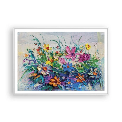 Plakát v bílém rámu - Vůbec ne zátiší - 100x70 cm