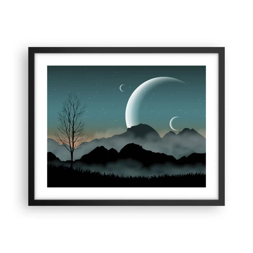 Plakát v černém rámu - Karneval hvězdné noci - 50x40 cm