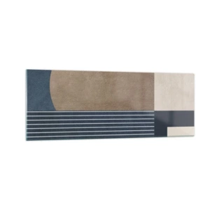 Obraz na skle - Kompozice jednoduchosti a kulatosti - 140x50 cm