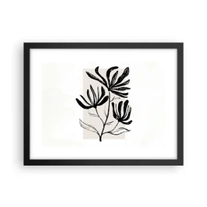 Plakát v černém rámu - Náčrtek pro herbář - 40x30 cm