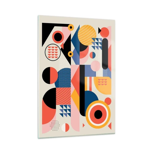 Obraz na skle - Kompozice: pojďme si hrát - 50x70 cm