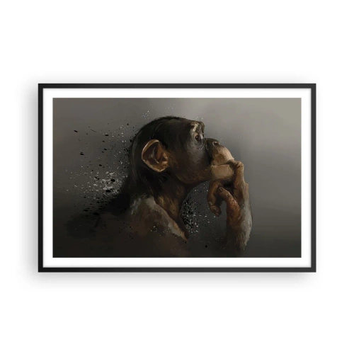 Plakát v černém rámu - Určitě myslitel - 91x61 cm