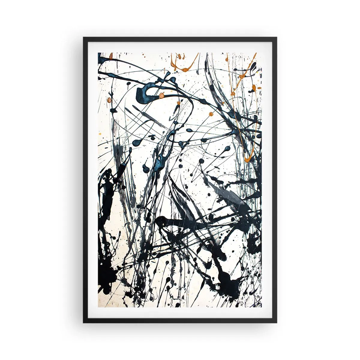 Plakát v černém rámu - Expresionistická abstrakce - 61x91 cm