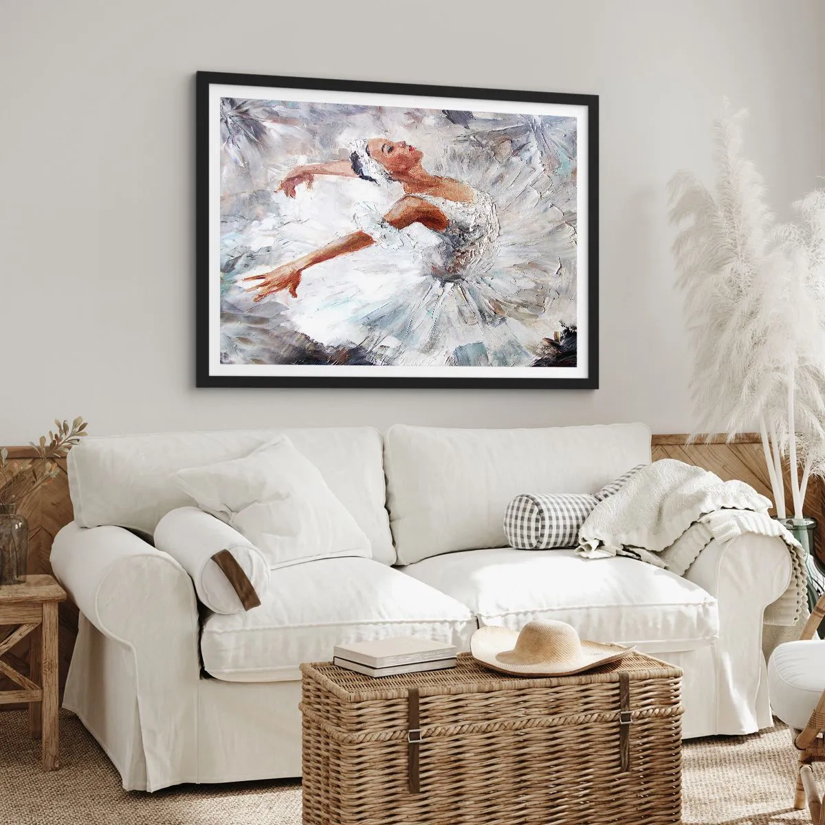 Plakát v černém rámu - Jemná a lehká jako tyl - 70x50 cm