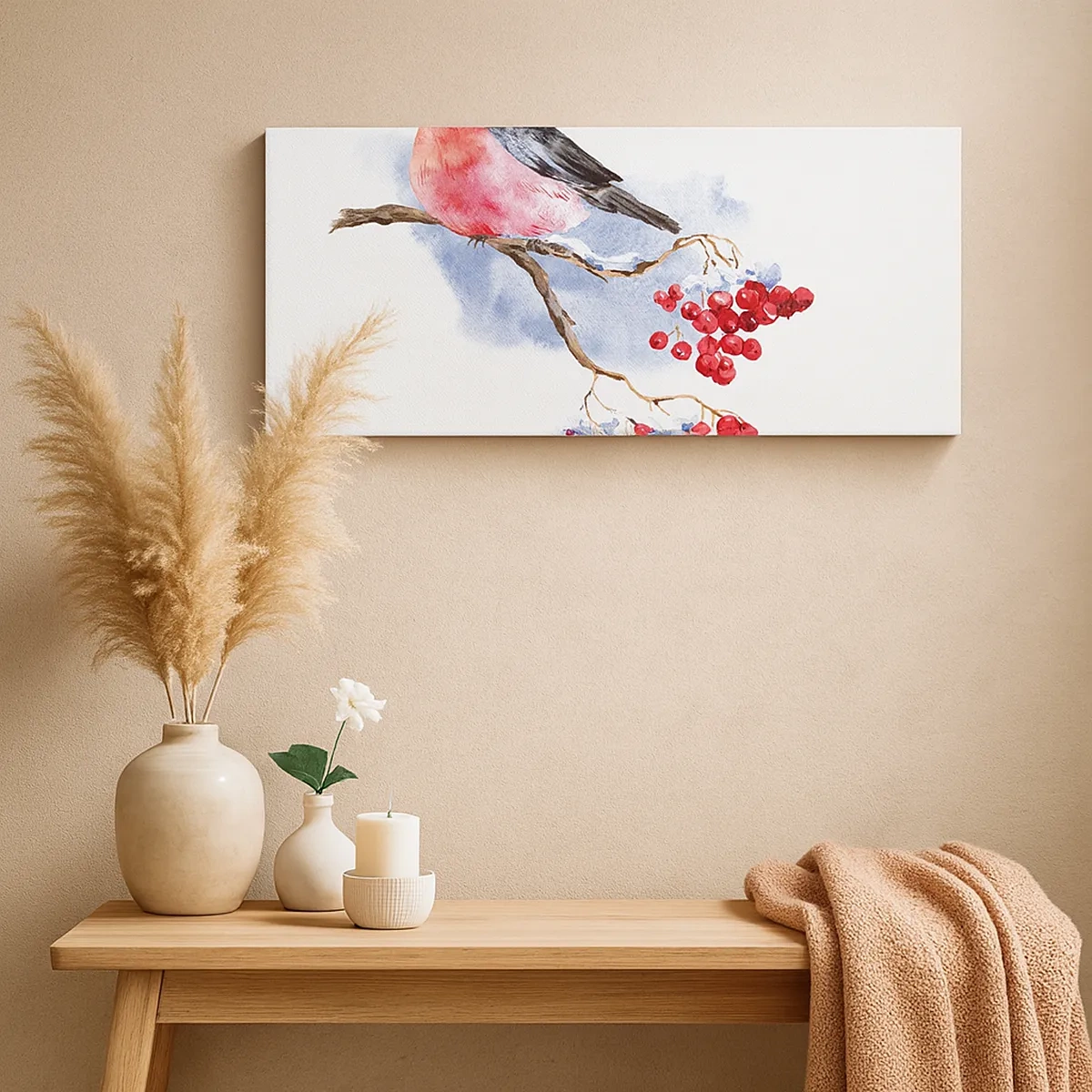 Obraz na plátně - Barevná zima - 30x30 cm