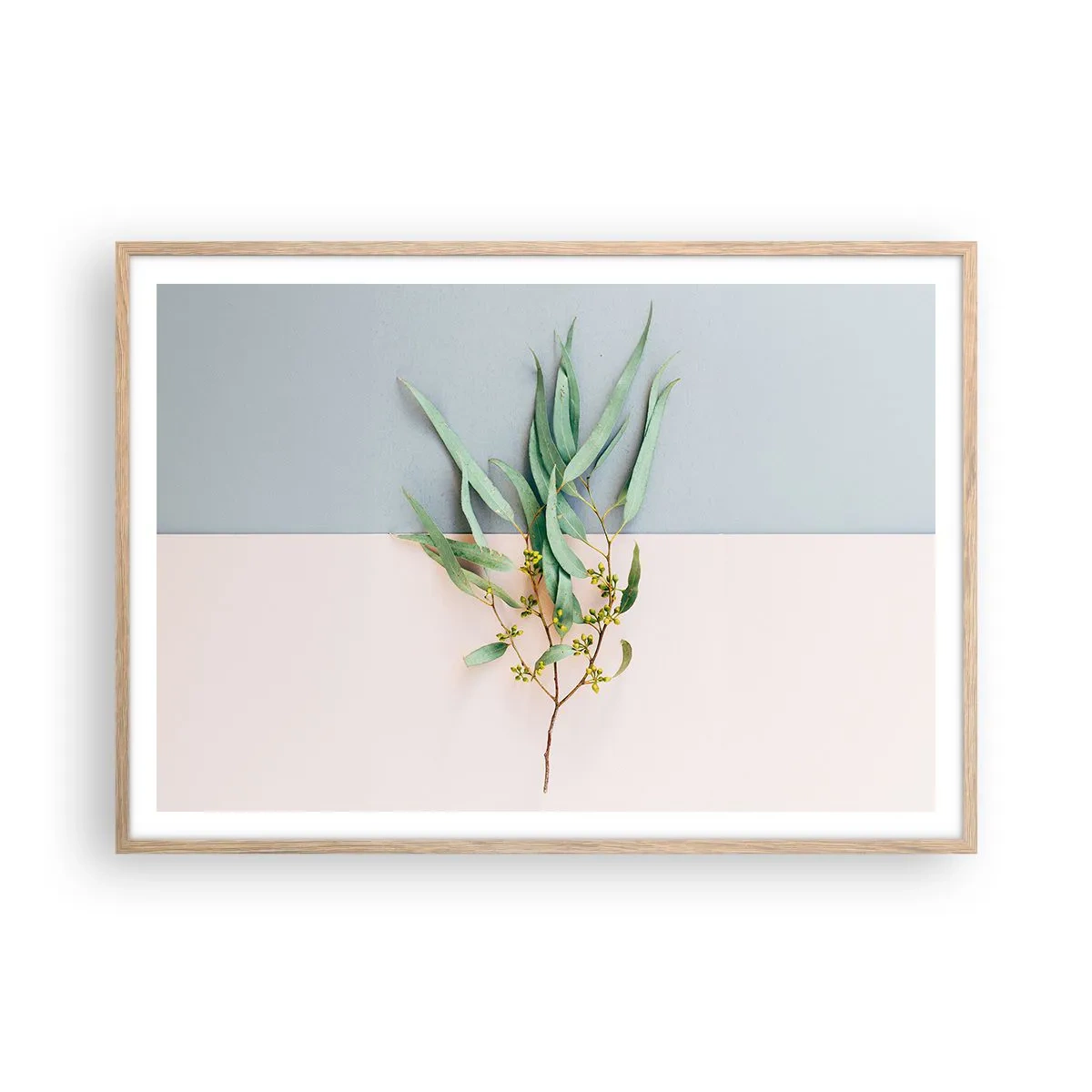 Plakát v rámu světlý dub - Pastelová jemnost - 100x70 cm