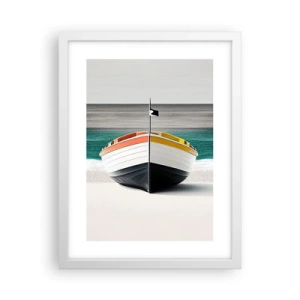 Plakát v bílém rámu - Na správném místě - 30x40 cm