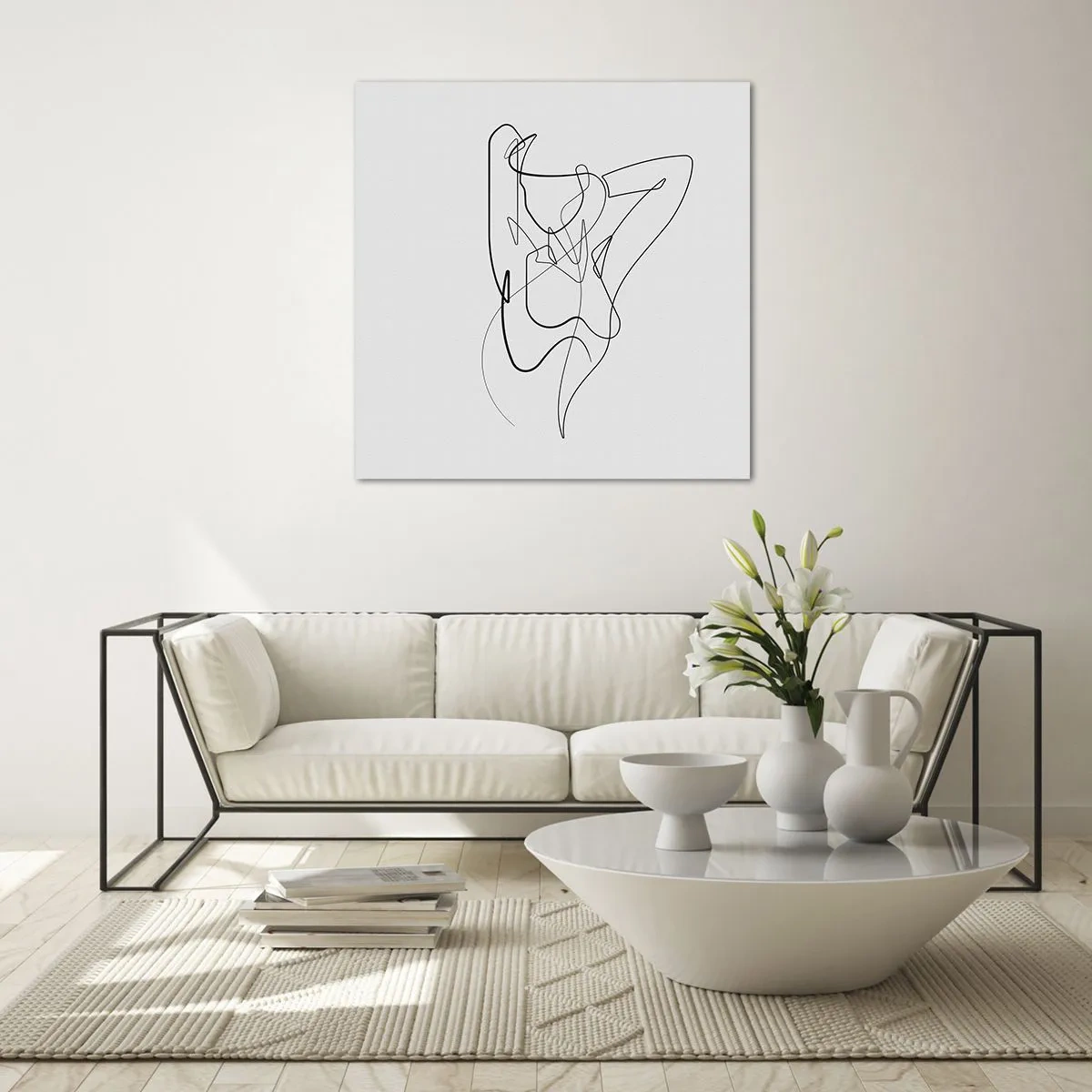 Obraz na skle - Ty jsi záhada… - 70x70 cm