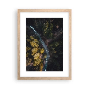 Plakát v rámu světlý dub - Rychle, stále rychleji - 30x40 cm