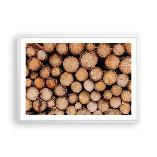 Plakát v bílém rámu - Nový začátek - 70x50 cm