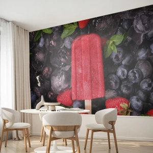Fototapeta Premium Sand - Chuť horkého léta - Zmrzlina, Ovoce, Zdraví - 100x70 cm