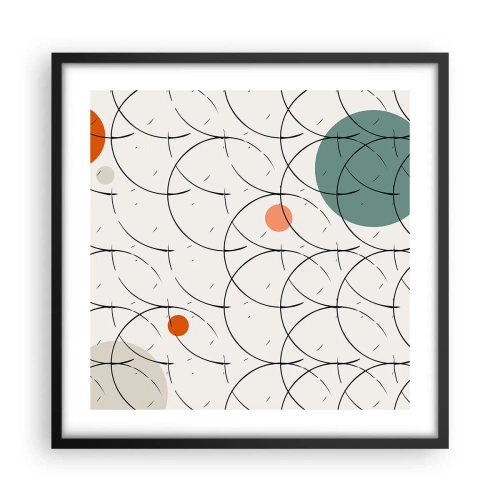 Plakát v černém rámu - V duchu pop-artu - 50x50 cm